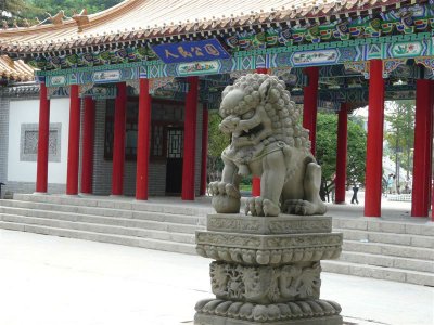 人民公园石雕狮子